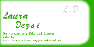 laura dezsi business card